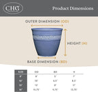 Classic Home and Garden Corinthian Round Planter, Desert Tan - Image 5