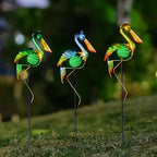 3Pcs Pelican Decorative Garden Stakes, 56.5''H Waterproof Glow in The Dark - Image 2