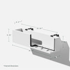 Veradek Block Series Railing Planter - Image 2
