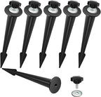 Replacement Stakes for Flood Lights, 6.3in Aluminum Metal Ground Stake by Unknown