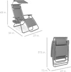 Best Choice Products Folding Zero Gravity Outdoor Recliner Patio Lounge Chair - Image 2