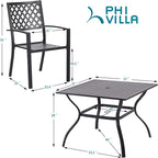 PHI VILLA 5 Pieces Outdoor Dining Set - Image 9