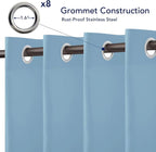 PureFit Outdoor Curtains for Patio Waterproof Weatherproof, UV Resistant - Image 4