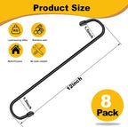 8 Pack 12 Inch Large S Hooks for Hanging Plants, Bird House and Clothes - Image 2