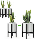 MUDEELA Plant Stand for Indoor Plants: Adjustable Width Fits 8-12 Inch Pots by MUDEELA