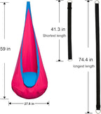 Kids Pod Swing Hanging Seat Child Hammock Chair Indoor and Outdoor Sensory - Image 3