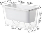 Window Box Planter, 2 Pack 10 Inch Plastic Self Watering Pots - Image 2