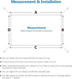 Eden's Decor Straight Flat-Edged Sun Shade Sail Rectangular 17' x 19' Wheat - Image 3