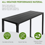 Outvita Outdoor Bar Table, Bistro Rectangle - Image 5