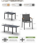 Outdoor Dining Chairs Set of 2, Aluminum Patio Dining Chairs - Image 8