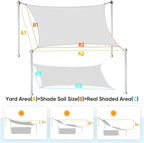 Quictent Large Triangular Sun Shade Sail 24x24x24ft - Image 2