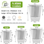 2 Pack Self Watering Pots for Plants, 8.4" Self Watering Planters Large African - Image 4
