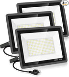 3 Pack 100W Led Flood Lights Outdoor, Super Bright 11600LM Security Lights by YANYCN