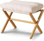 Ottoman Foot Rest- Bamboo Foldable Stool, Foot Stools Small Ottman by Baveke