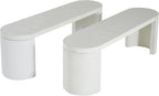 Christopher Knight Home Vex Set of 2 Concrete Outdoor Bench - Image 4