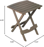 Adams Quik-Fold Side Table, Portobello - Image 3