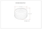 SIMPLIHOME Vivienne Round Pouf - Image 3