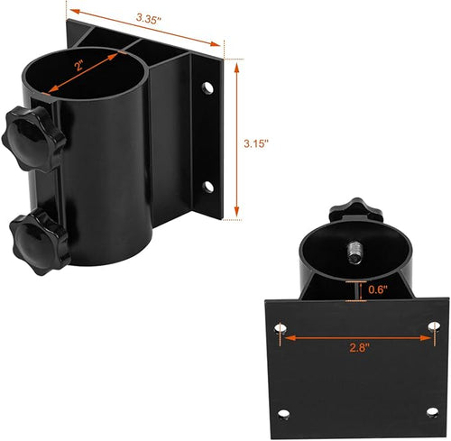 2PCS Patio Umbrella Holder Outdoor Umbrella Stand Heavy Duty Umbrella Mount - Image 2