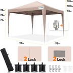 Quictent Privacy 8x8 Pop up Canopy Tent - Image 5