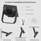 dephen 30W LED Flood Lights Outdoor - Image 7