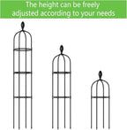 2 Pack 5Ft Tall Garden Obelisk Trellis - Image 4