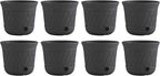 Suncast 8 Pack 14" x 12" Round Resin Decorative Weatherproof Outdoor Hideaway by Suncast