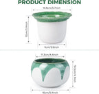 African Violet Pots, 6 inch Ceramic Easy Self Watering Plant Pot - Image 6