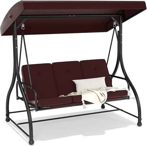 3-Seat Outdoor Patio Swing Glider by FUNGYARD