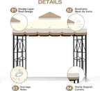 10x10 Canopy Replacement Top Double Tiered Gazebo Cover - Image 3