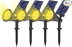 T-SUN Solar Spotlights, 7 LED Solar Lights Outdoor Waterproof, Auto ON/Off by T-SUN