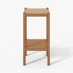 WestinTrends Malibu 36" Outdoor Adirondack HDPE 2-Tier Patio Side Table by WestinTrends
