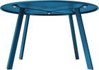 Grand patio 28-inch Round Steel Coffee Table, Outdoor Patio Side Table - Image 7