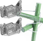 5/16 Inch 8mm Plants Vines Stakes Galvanized Steel Clips Garden Support Stakes by Makiwork