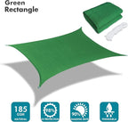 KANAGAWA 6'X10' Dark Green Custom Size Sun Shade Sail Rectangle UV Block Canopy - Image 2