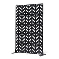 VEVOR Metal Privacy Screen, Outdoor Privacy Screens 5-Panel, Freestanding by VEVOR