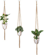 Petutu Plant Hangers Indoor Macrame Hanging Planter Holder 6 Pack, 3 Sizes - Image 4