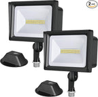 DEWENWILS 2 Pack 34W Flood Lights Outdoor, 3200 LM Super Bright IP65 Waterproof by DEWENWILS