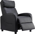 Sweetcrispy Recliner Chair PU Leather Recliner Sofa No Massage, Home Theater by Sweetcrispy