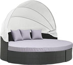 MICTONY Outdoor Daybed Cushion Cover, Sun Bed Cushion Cover, Outdoor Round Bed by Mictony