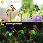 3Pcs Pelican Decorative Garden Stakes, 56.5''H Waterproof Glow in The Dark - Image 4