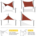 Artpuch Waterproof Sun Shade Sail, UV Resistant Rain Canopy, Curved Edges Shade - Image 6