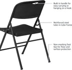 Amazon Basics Sturdy Foldable Plastic Chair, 350-Pound Capacity - Image 5