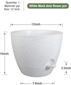 12 inch Large Self Watering Pots, Plant Pots - Image 2