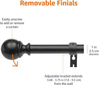 Amazon Basics Sturdy Adjustable Curtain Rod - Image 3