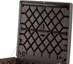 Rubbermaid Medium Resin Outdoor Storage Deck Box Weather Resistant Brown Deck - Image 3
