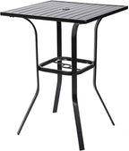 Patio Bar Table, Outdoor Bar Height Bistro Table by Patiomore