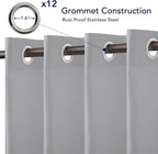PureFit Outdoor Curtains for Patio Waterproof Weatherproof, UV and Fade - Image 4