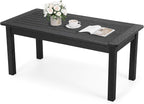 Stoog Outdoor Coffee Table, All-Weather Poly Lumber Patio Side Table, Rectangle by Stoog