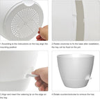 12 Inch Large Self Watering Pots, Flower Pots - Image 4