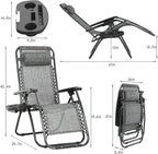 FDW Set of 2 Lawn Outdoor Deck Camping Folding Patio Beach Anti Recliner Pool - Image 8